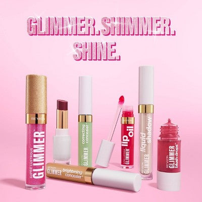 Revlon Super Lustrous Glimmer Lip Oil Moisturizing 004 Gone Rose 0.13 fl oz - New - M2G