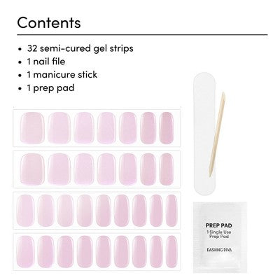 Dashing Diva Glaze Semi-Cured Gel Nail Polish Strips Unicorn Glaze 32ct - New - M2G