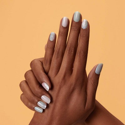 Dashing Diva Glaze Semi-Cured Gel Nail Polish Strips Emerald Marble 32ct - New - M2G