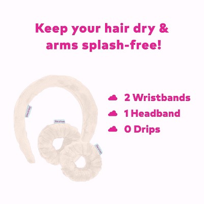 MakeUp Eraser Wifey Head Band/Wrist Guard/Wipe 3ct - New - M2G