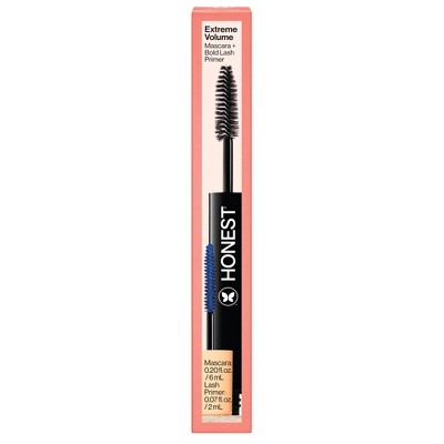 Honest Beauty Extreme Volume Mascara + Bold Lash Primer Black 0.27 fl oz - Imperfect Box - M2G
