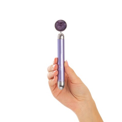 Plum Beauty Amethyst Vibrating Facial Massager - New - M2G