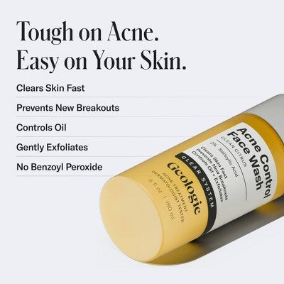 Geologie Clear System Acne Control Face Wash 6 fl oz - New - M2G