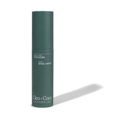 cleo+coco. Body and Hair Antiperspirants and Deodorant Powder Basil Mint 0.88oz - New - M2G