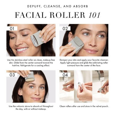 Tweezerman 3-in-1 Skin Revival Roller Kit - New - M2G