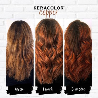 Keracolor Color + Clenditioner Temporary Hair Color Copper 12 fl oz - Imperfect Container - M2G