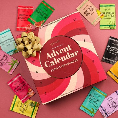 Que Bella Advent Calendar 12 days of Masking Gift Set 12ct/2.88 fl oz - Imperfect Box - M2G