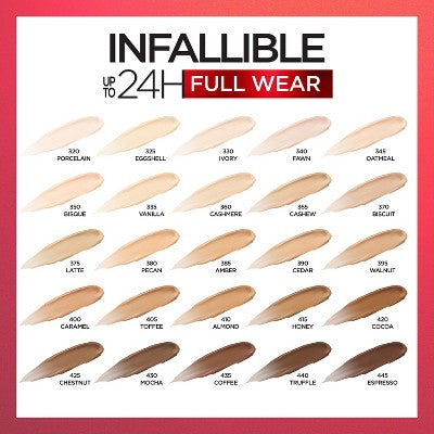 L'Oreal Paris Infallible Full Wear Waterproof Concealer 340 Fawn 0.33 fl oz - Imperfect Container - M2G