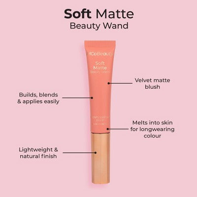 MCoBeauty Soft Matte Beauty Blush Wand Cosmopolitan Blush 0.4 fl oz - New - M2G