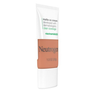Neutrogena Clear Coverage Flawless Matte Color Correcting Cream, Full-Coverage 7.5 Ginger - New - M2G