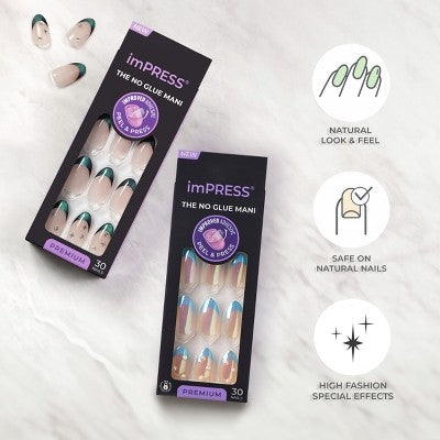 KISS imPRESS Press-On Manicure Fake Nails Best Life - New - M2G