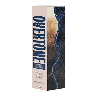 Overtone Indigo Iris Daily Conditioner- Semi-Permanent Blue Hair Color 4.5 oz - New - M2G