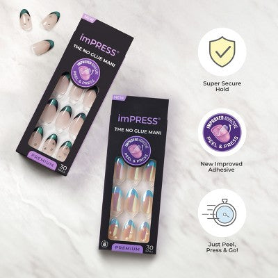 KISS imPRESS Press-On Manicure Fake Nails Best Life - New - M2G