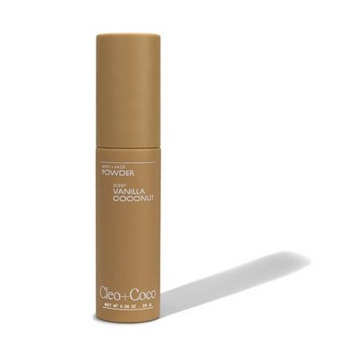 cleo+coco. Body and Hair Antiperspirants and Deodorant Powder Coconut Vanilla 0.88oz - New - M2G