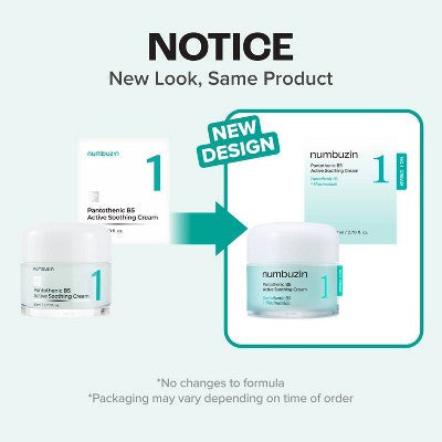 numbuzin No.1 Pantothenic B5 Active Soothing Face Cream 2.7 fl oz - Imperfect Box - M2G
