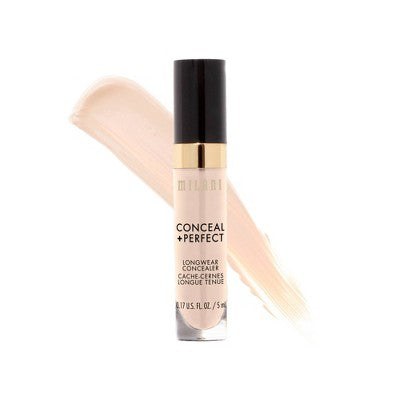 Milani Conceal + Perfect Longwear Concealer 100 Pure Ivory 0.17 fl oz - Imperfect Container - M2G