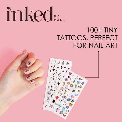 JAPONESQUE Nailed It! Art Kit. Inked By Dani Nail Art Tattoos 6pc - New - M2G