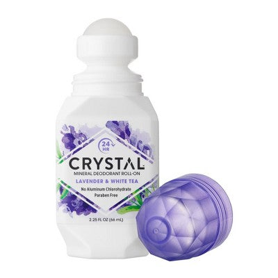 Crystal Essence Deodorant Roll-On Lavender & White Tea 2.25 Oz - New - M2G