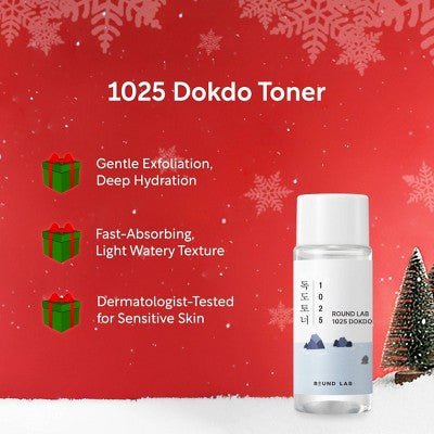 Round Lab 1025 Dokdo Travel Skincare Gift Set 4pc - Imperfect Box - M2G