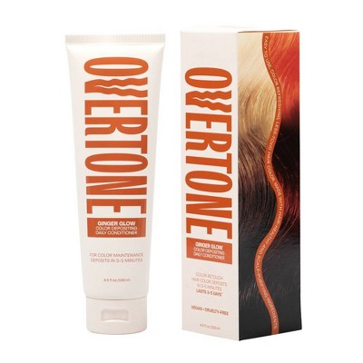 Overtone Ginger Glow Daily Conditioner- Semi-Permanent Copper 4.5 oz - New - M2G