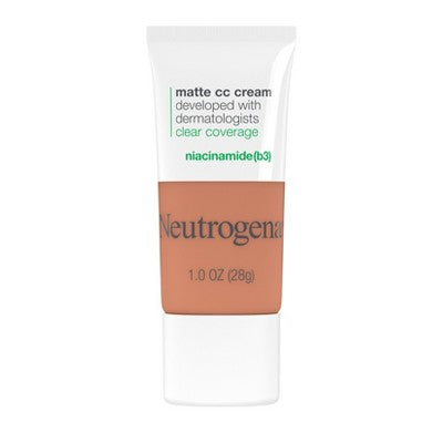 Neutrogena Clear Coverage Flawless Matte Color Correcting Cream, Full-Coverage 7.5 Ginger - New - M2G