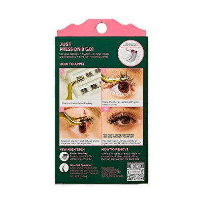 KISS Products Wicked X imPRESS Press-On Self Adhesive False Eyelashes Ozspresso 12ct - New - M2G