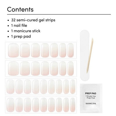 Dashing Diva Glaze Semi-Cured Gel Nail Polish Strips Luxe Expensive 32ct - New - M2G