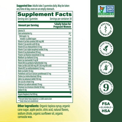 MegaFood Prenatal Gummy Vitamins 60ct - New - M2G
