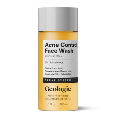 Geologie Clear System Acne Control Face Wash 6 fl oz - New - M2G