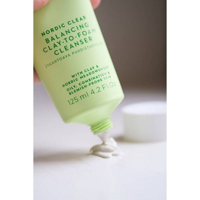Lumene Nordic Clear Tyyni Balancing Clay-to-Foam Cleanser 4.2 fl oz - New - M2G