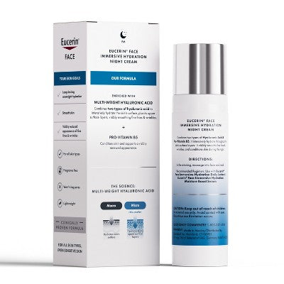 Eucerin Immersive Hydration Face Night Cream 2.5oz - Imperfect Box - M2G