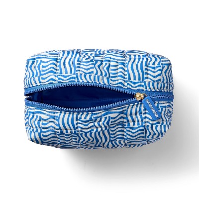 Sonia Kashuk Loaf Travel Makeup Bag Blue Wave - New - M2G