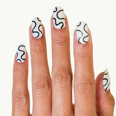 Chillhouse Chill Tips Press-On Fake Nails Wavy Baby 24ct - New - M2G