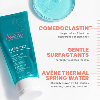 Avene Cleanance Cleansing Face and Body Gel for Acne Prone & Oily Skin 6.7 fl oz - Imperfect Container - M2G