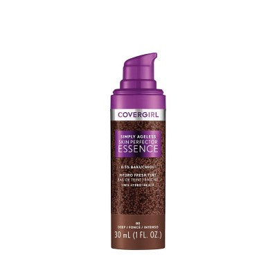 COVERGIRL Simply Ageless Skin Perfector Essence Vegan Foundation 80 Deep 1 fl oz - Imperfect Container - M2G