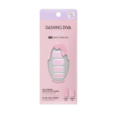 Dashing Diva Glaze Semi-Cured Gel Nail Polish Strips Unicorn Glaze 32ct - New - M2G