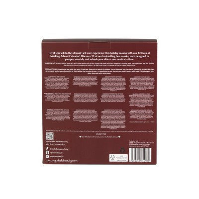Que Bella Advent Calendar 12 days of Masking Gift Set 12ct/2.88 fl oz - Imperfect Box - M2G