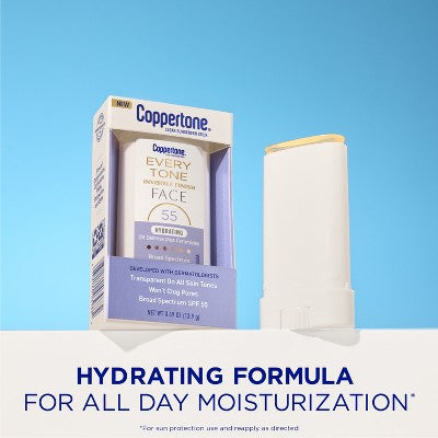 Coppertone Every Tone Sunscreen Face Stick SPF 55+ 0.49 fl oz - Imperfect Box - M2G