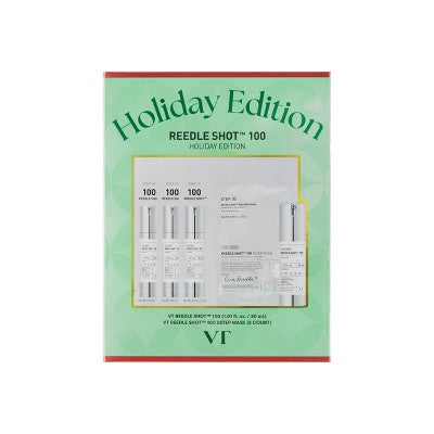 VT Cosmetics Reedle Shot 100 Holiday Edition Gift Set 4pc - Imperfect Box - M2G