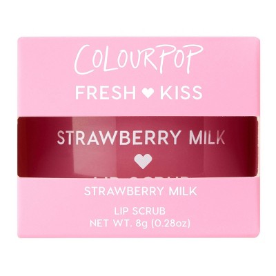 ColourPop Fresh Kiss Lip Scrub Strawberry Milk 0.28oz - Imperfect Box - M2G