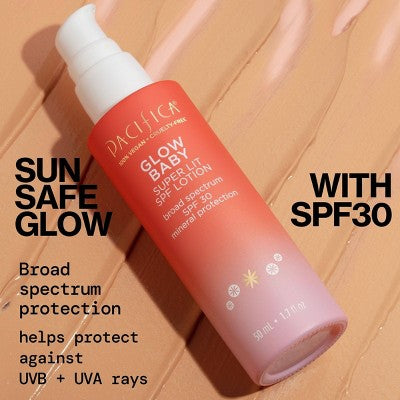 Pacifica Glow Baby Super Glow Face Lotion SPF 30 1.7 fl oz - Imperfect Box - M2G