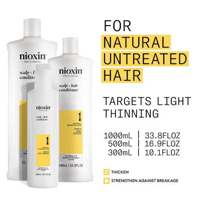 Nioxin System 1 Therapy Conditioner 10.1 fl oz - New - M2G