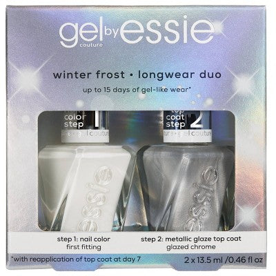essie gel by essie Winter Frost Longwear Duo Gift Set Nail Polish Set 2pc - Imperfect Box - M2G
