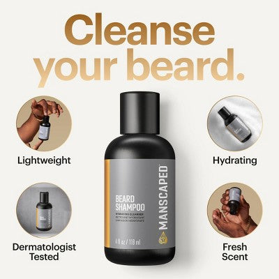 Manscaped Beard Shampoo 4 fl oz - New - M2G
