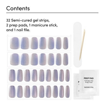 Dashing Diva Glaze Semi-Cured Gel Nail Polish Strips Baila con Fuego 32ct - New - M2G