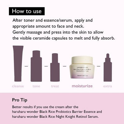 haruharu wonder Black Rice 5 Ceramide Barrier Moisturizing Cream 1.69 fl oz - Imperfect Box - M2G