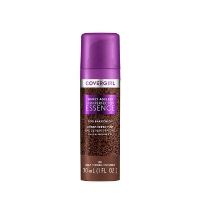 COVERGIRL Simply Ageless Skin Perfector Essence Vegan Foundation 80 Deep 1 fl oz - Imperfect Container - M2G
