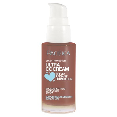 Pacifica Ultra CC Cream Radiant Foundation with SPF 17 Cool/Deep 1 fl oz - Imperfect Box - M2G
