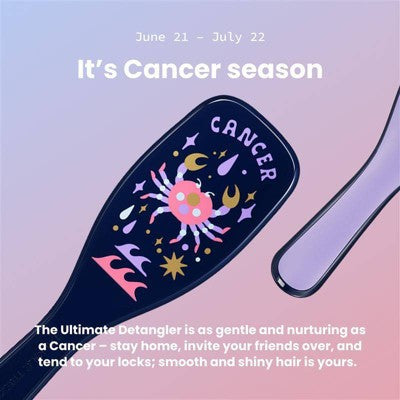 Tangle Teezer Ultimate Detangler Hair Brush Zodiac Cancer, Jun 21-Jul 22 Blue - New - M2G