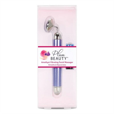 Plum Beauty Amethyst Vibrating Facial Massager - New - M2G